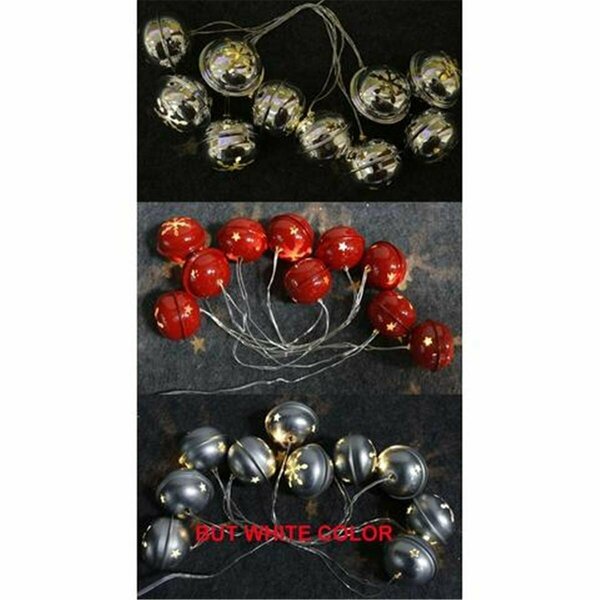 Goldengifts LED Micro Bo Assorted Bell Case, Red & Silver, 12PK GO3303950
